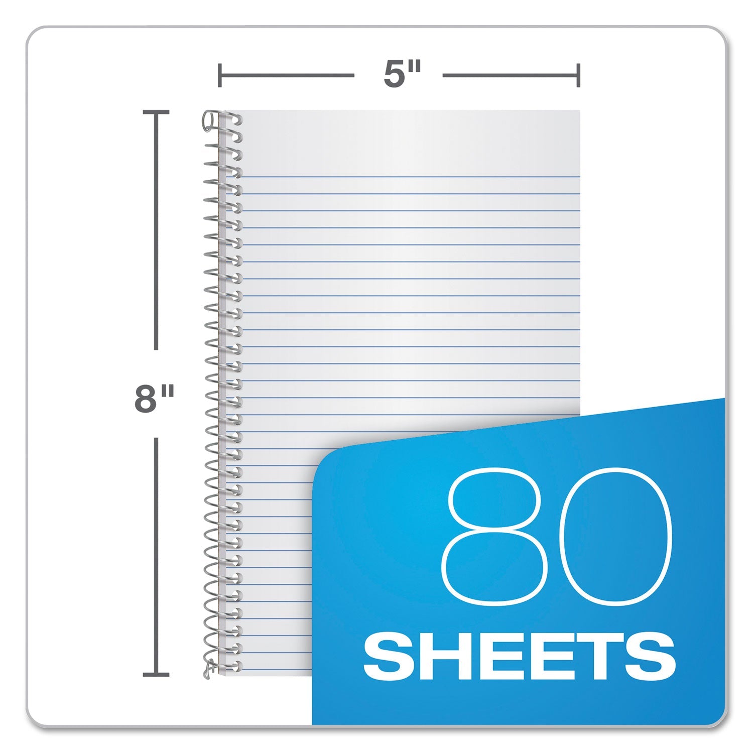 Oxford Earthwise by Oxford Recycled One-Subject Notebook, Narrow Rule, Green Cover, 8 x 5, 80 Sheets