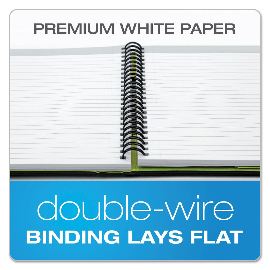 Oxford Idea Collective Professional Wirebound Hardcover Notebook, 1 Subject, Medium/College Rule, Black Cover, 8 x 5.5, 80 Sheets