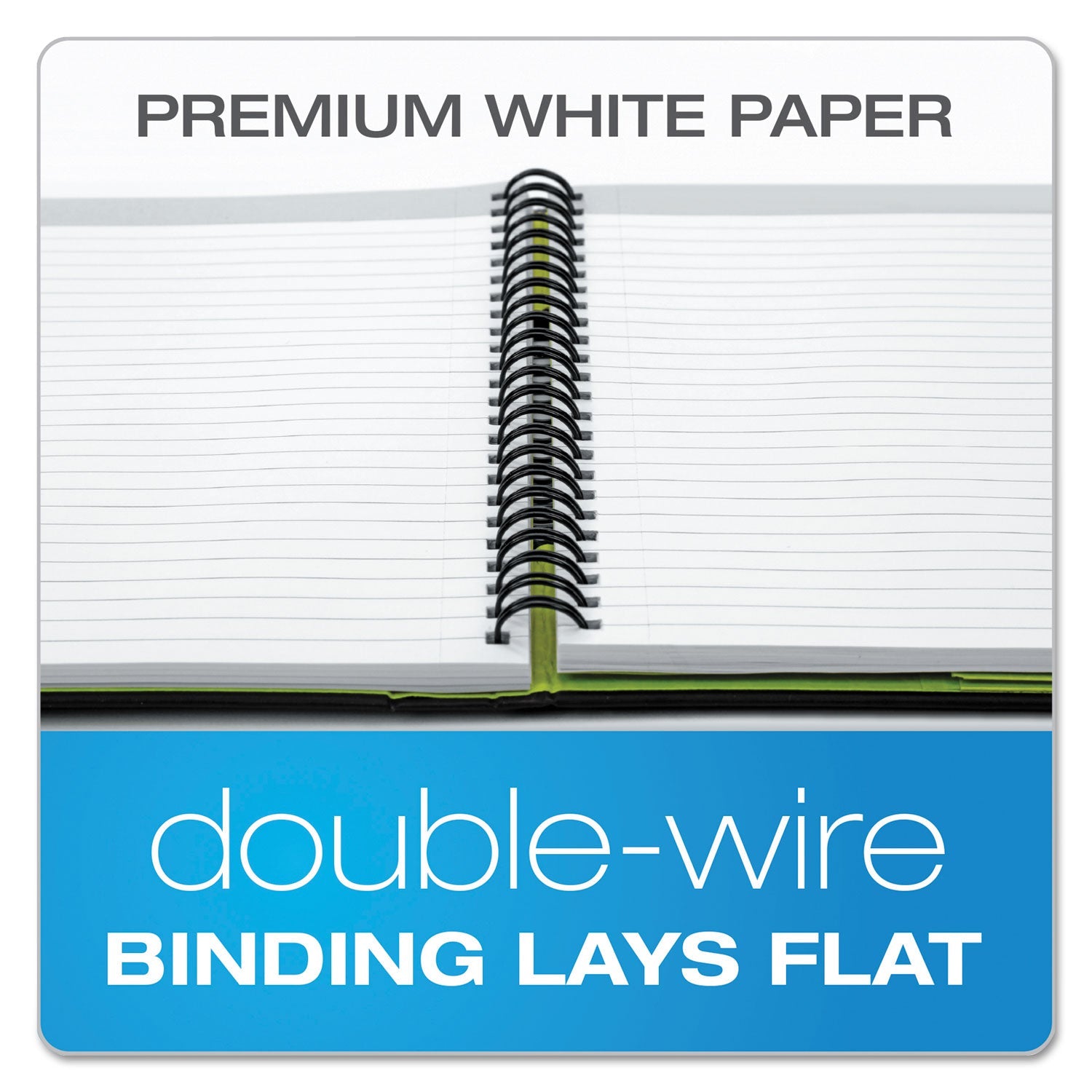 Oxford Idea Collective Professional Wirebound Hardcover Notebook, 1 Subject, Medium/College Rule, Black Cover, 8 x 5.5, 80 Sheets
