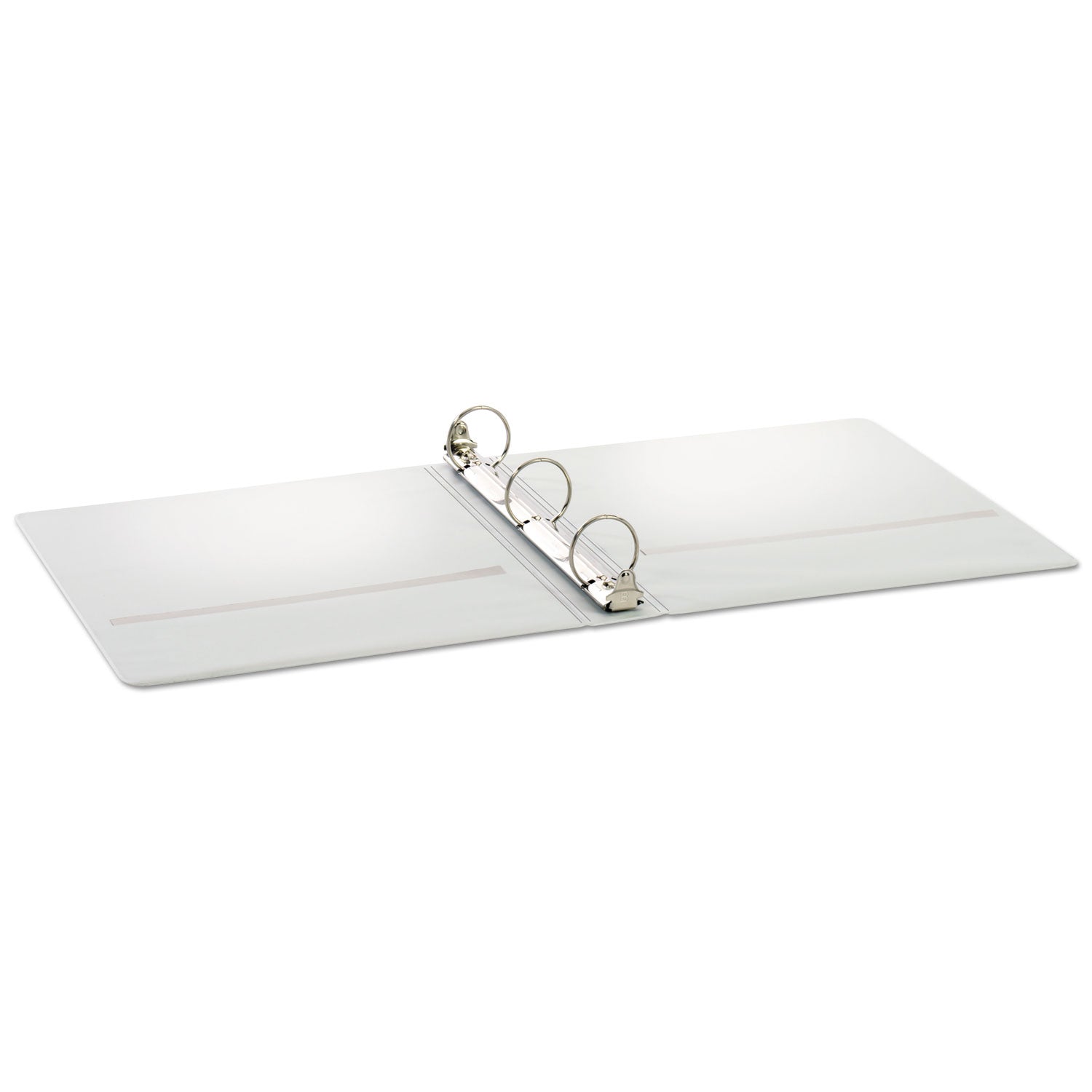 Cardinal Treated Binder ClearVue Locking Round Ring Binder, 3 Rings, 1.5" Capacity, 11 x 8.5, White