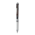 Pentel EnerGel RTX Gel Pen, Retractable, Fine 0.5 mm Needle Tip, Black Ink, White/Black Barrel
