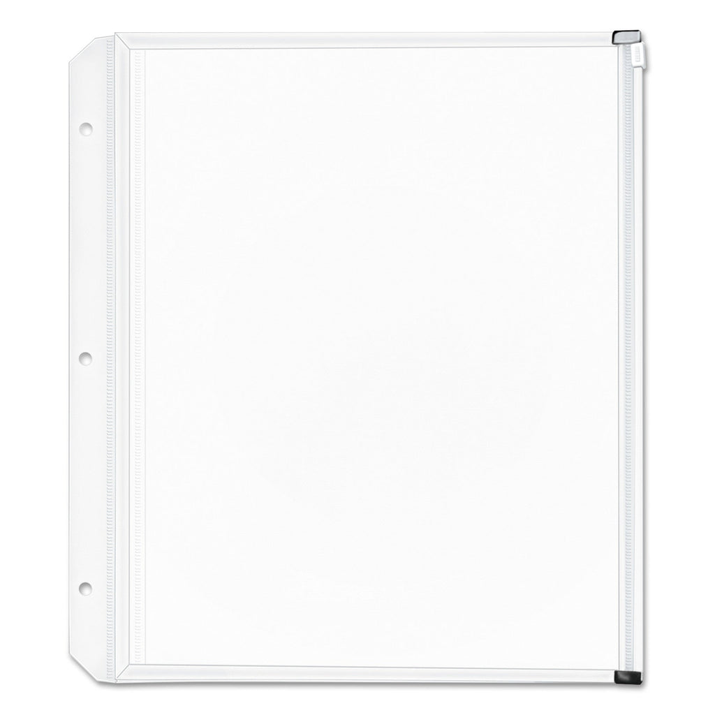 Cardinal Expanding Zipper Binder Pockets, 8.5 x 11, Clear, 3/Pack