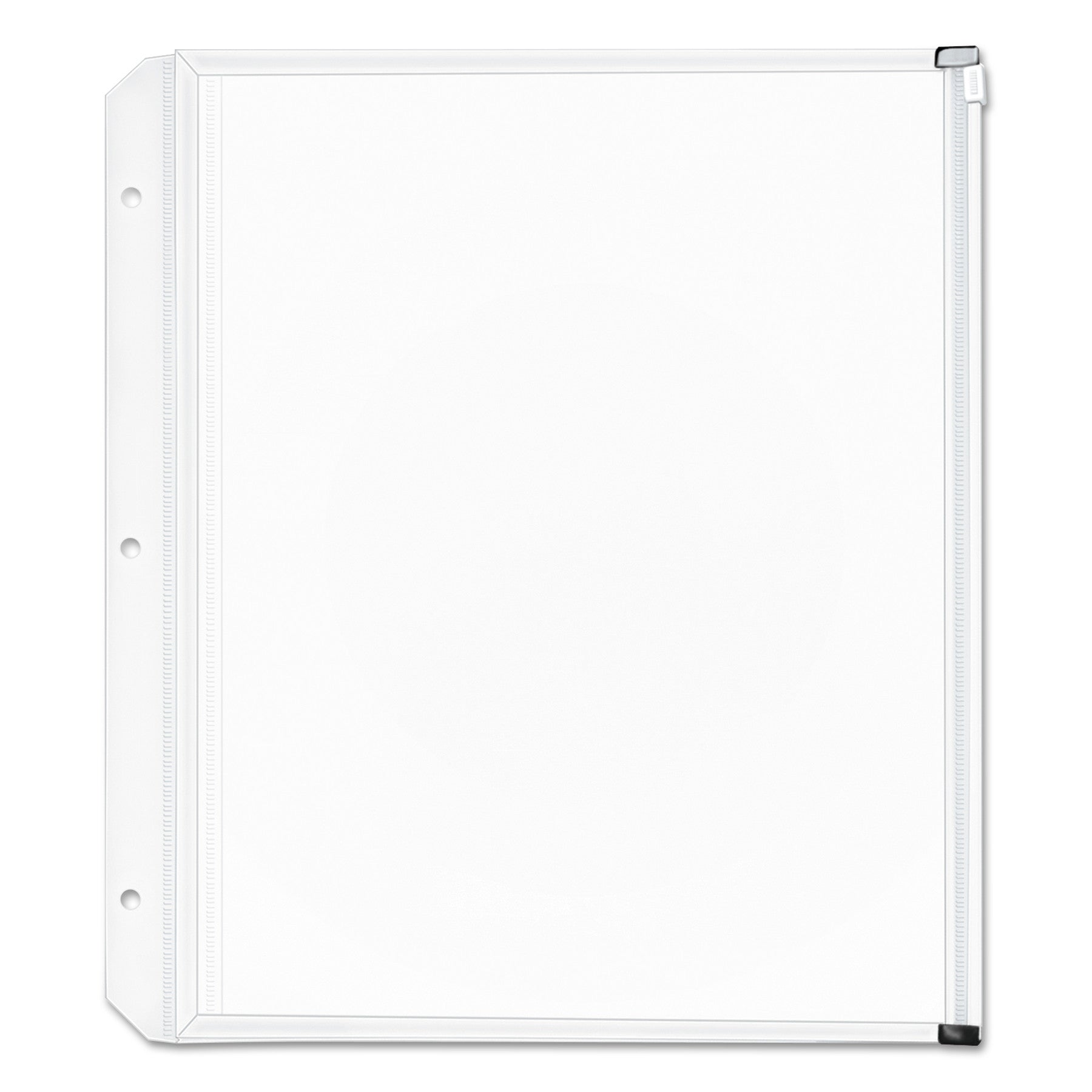 Cardinal Expanding Zipper Binder Pockets, 8.5 x 11, Clear, 3/Pack