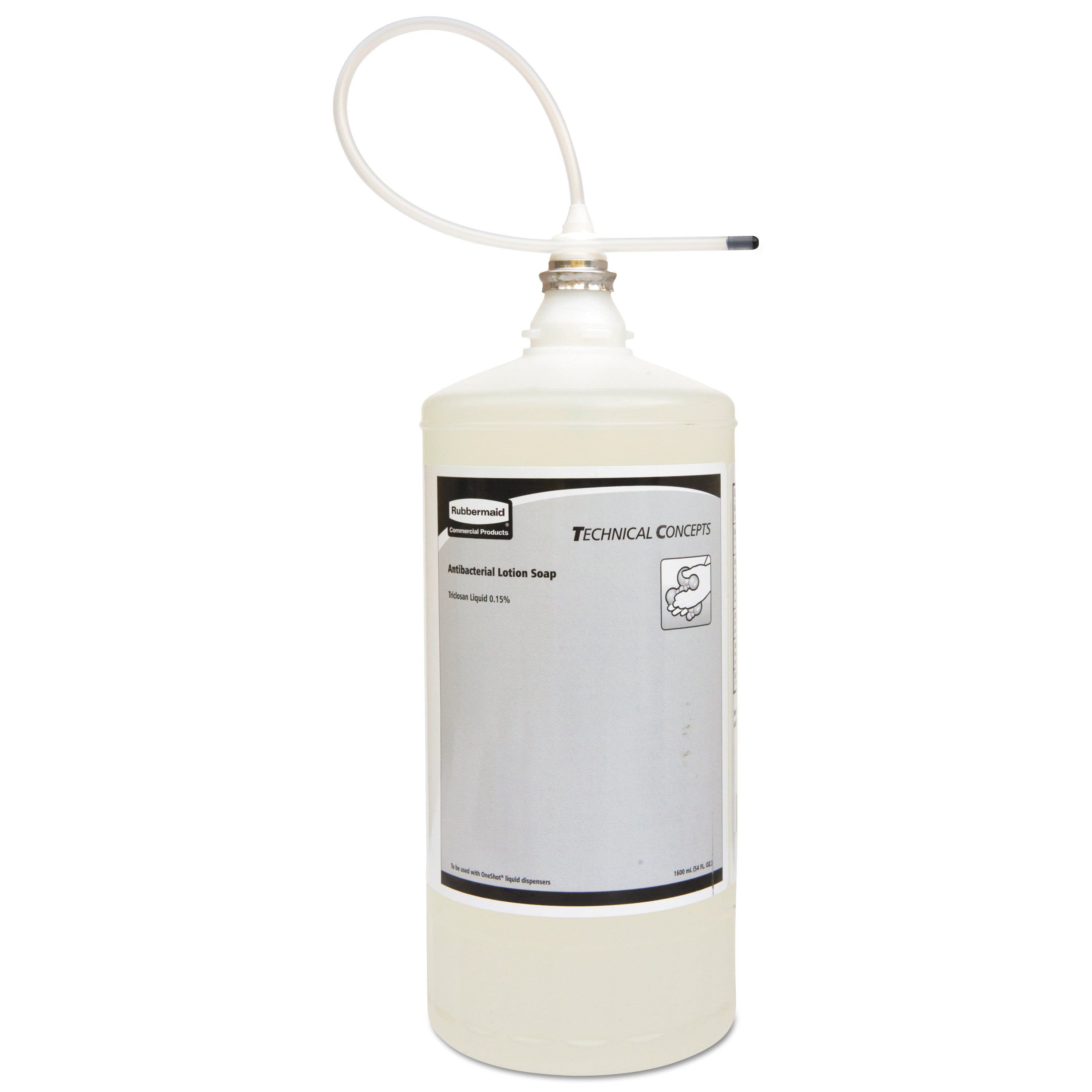 Rubbermaid One Shot Antibacterial Enriched Lotion Soap Refill, Floral, 800 mL, 4/Carton