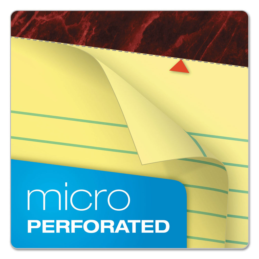 Ampad Gold Fibre Quality Writing Pads, Wide/Legal Rule, 50 Canary-Yellow 8.5 x 14 Sheets, Dozen