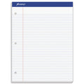Ampad Double Sheet Pads, Wide/Legal Rule, 100 White 8.5 x 11.75 Sheets