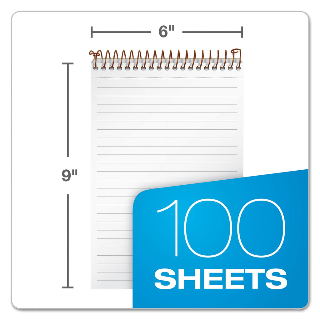 Ampad Gold Fibre Steno Pads, Gregg Rule, Designer Diamond Pattern Gray/Gold Cover, 100 White 6 x 9 Sheets