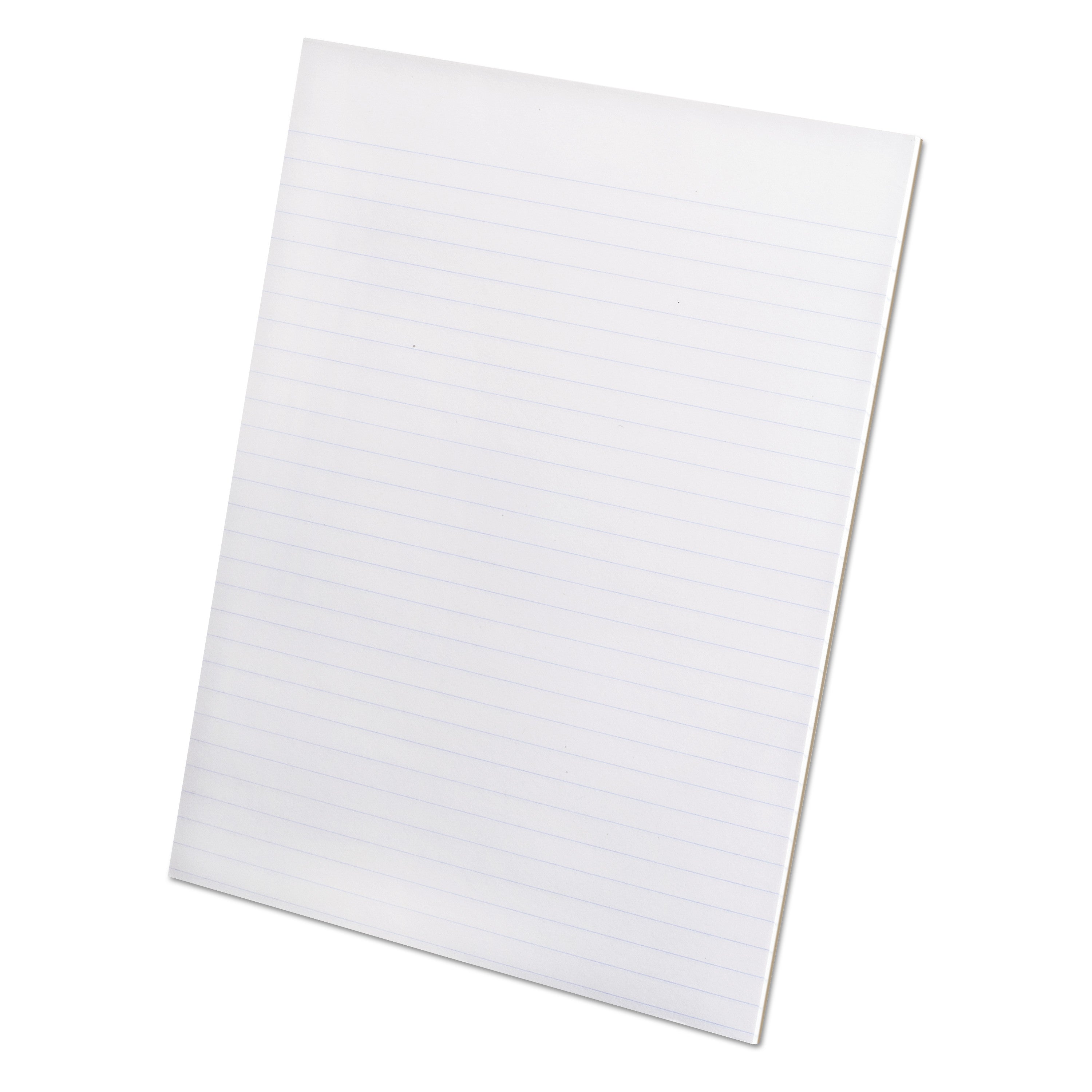 Ampad Recycled Glue Top Pads, Wide/Legal Rule, 50 White 8.5 x 11 Sheets, Dozen