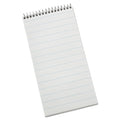 Ampad Earthwise by Ampad Recycled Reporter's Notepad, Pitman Rule, White Cover, 70 White 4 x 8 Sheets