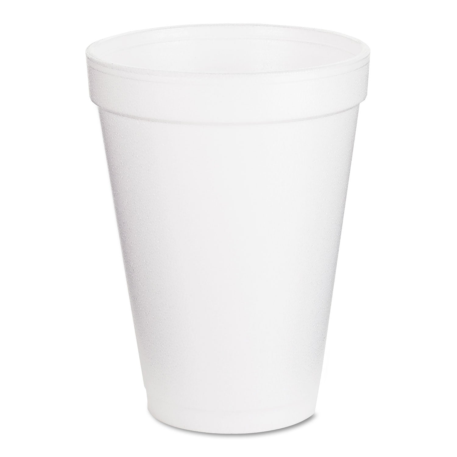 Dart Foam Drink Cups, 12 oz, White, 25/Pack