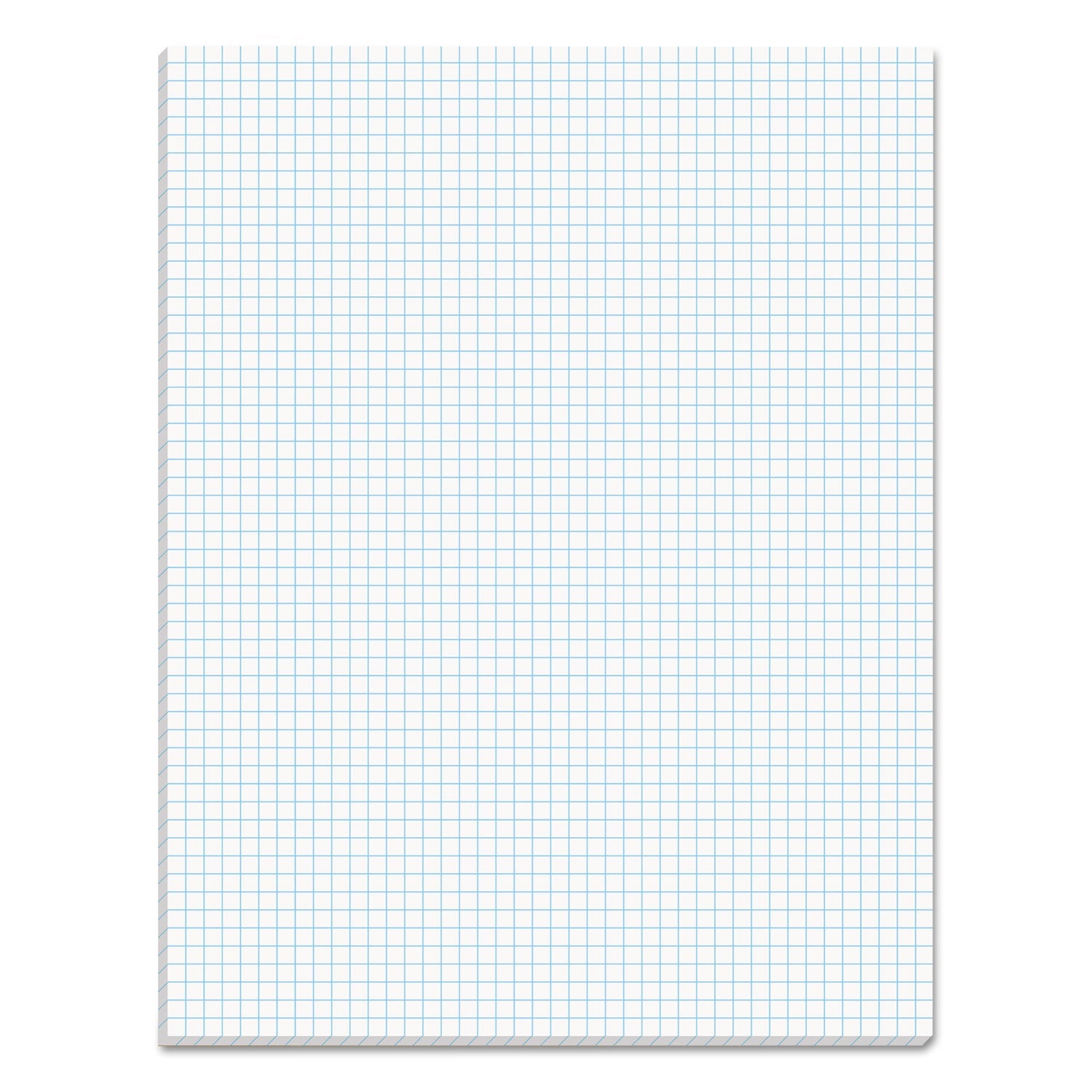 TOPS Quadrille Pads, Quadrille Rule (5 sq/in), 50 White 8.5 x 11 Sheets