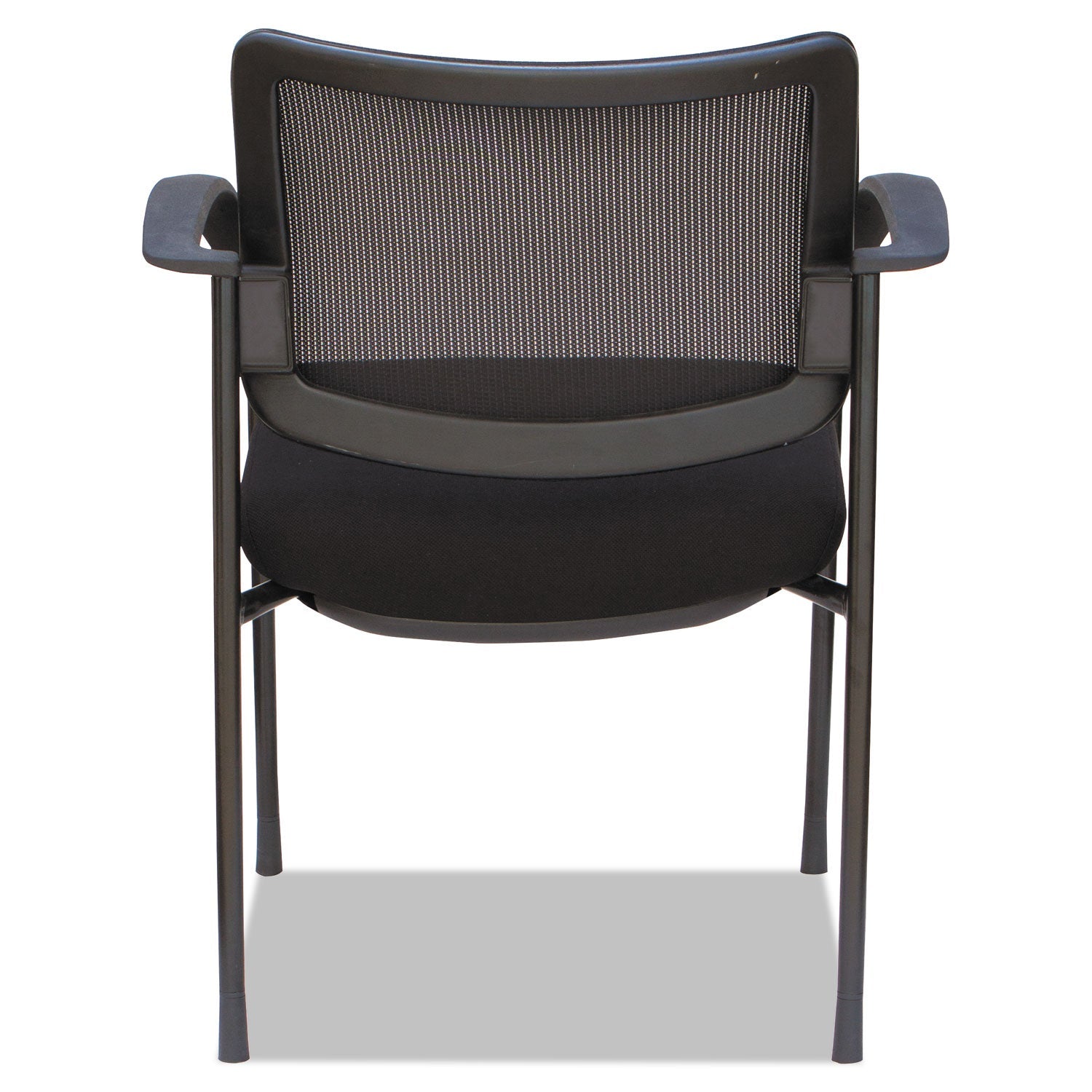 Alera IV Series Guest Chairs, Mesh Back, Fabric Seat, 25.19" x 23.62" x 32.28", Black, 2/Carton