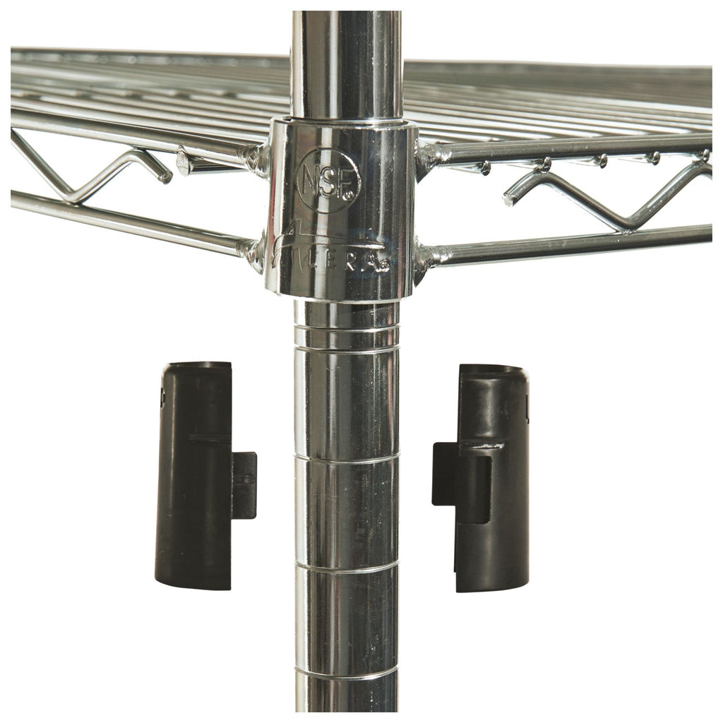 Alera NSF Certified Industrial Four-Shelf Wire Shelving Kit, 48w x 18d x 72h, Silver