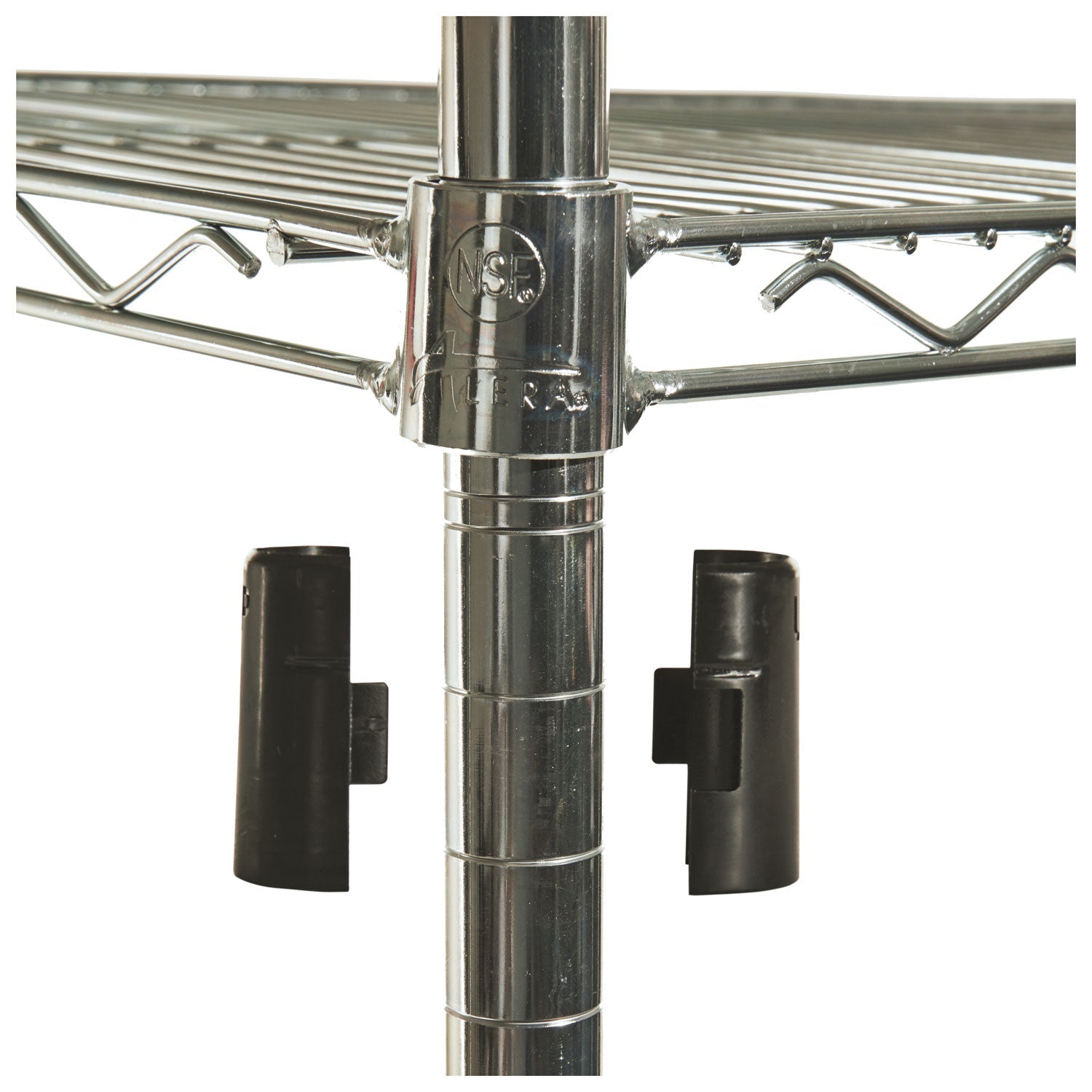 Alera NSF Certified Industrial Four-Shelf Wire Shelving Kit, 36w x 18d x 72h, Silver