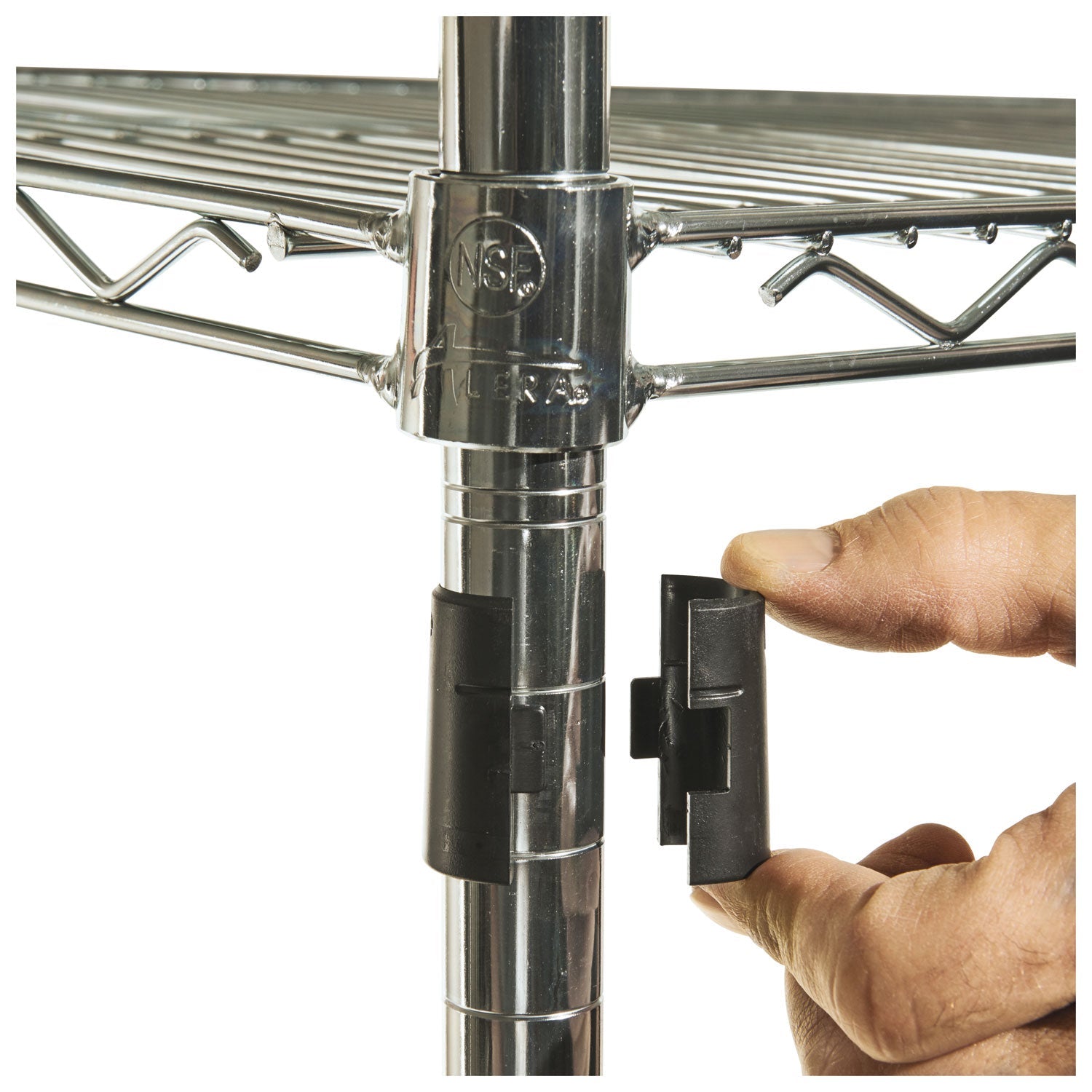 Alera NSF Certified Industrial Four-Shelf Wire Shelving Kit, 36w x 18d x 72h, Silver