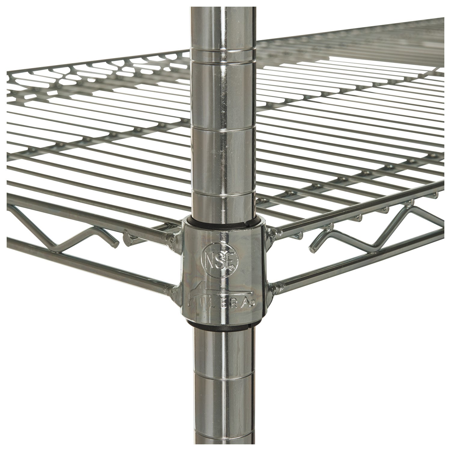 Alera NSF Certified Industrial Four-Shelf Wire Shelving Kit, 36w x 18d x 72h, Silver