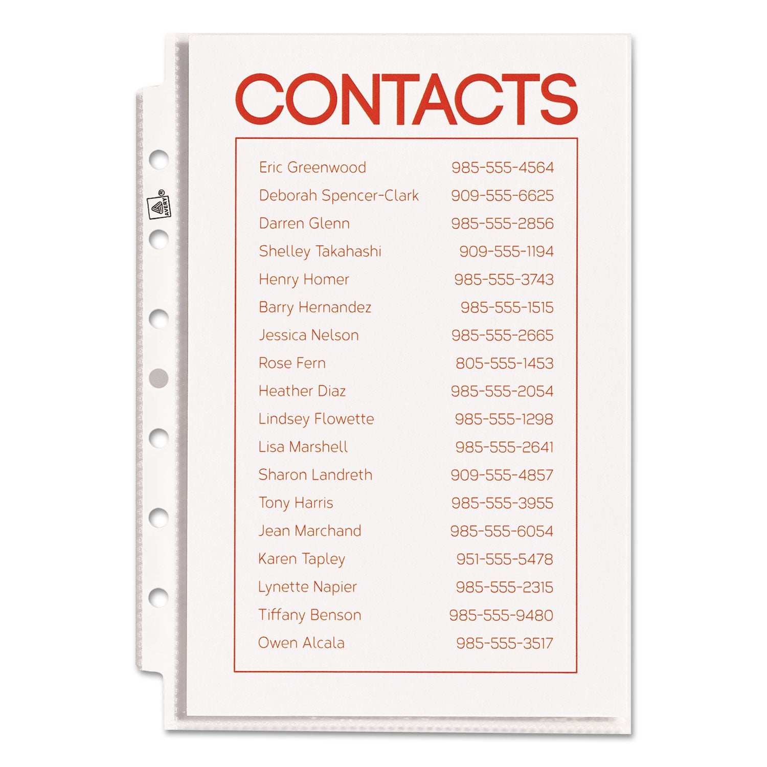 Avery Top Load Sheet Protector, Heavyweight, 8.5 x 5.5, Clear, 25/Pack