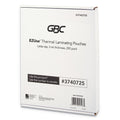 GBC EZUse Thermal Laminating Pouches, 3 mil, 8.5" x 11", Gloss Clear, 200/Pack
