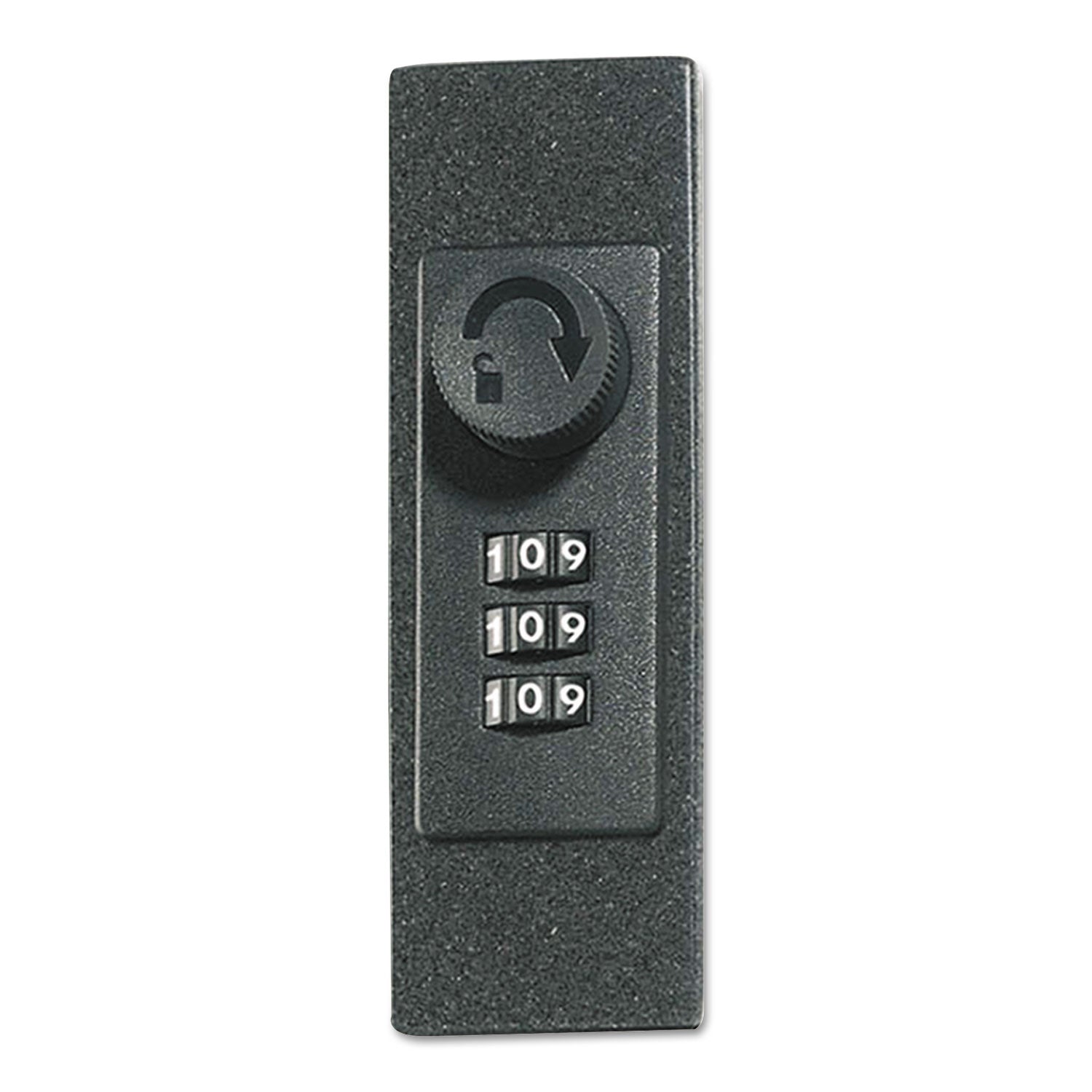 Durable Locking Key Cabinet, 36-Key, Brushed Aluminum, Silver, 11.75 x 4.63 x 11