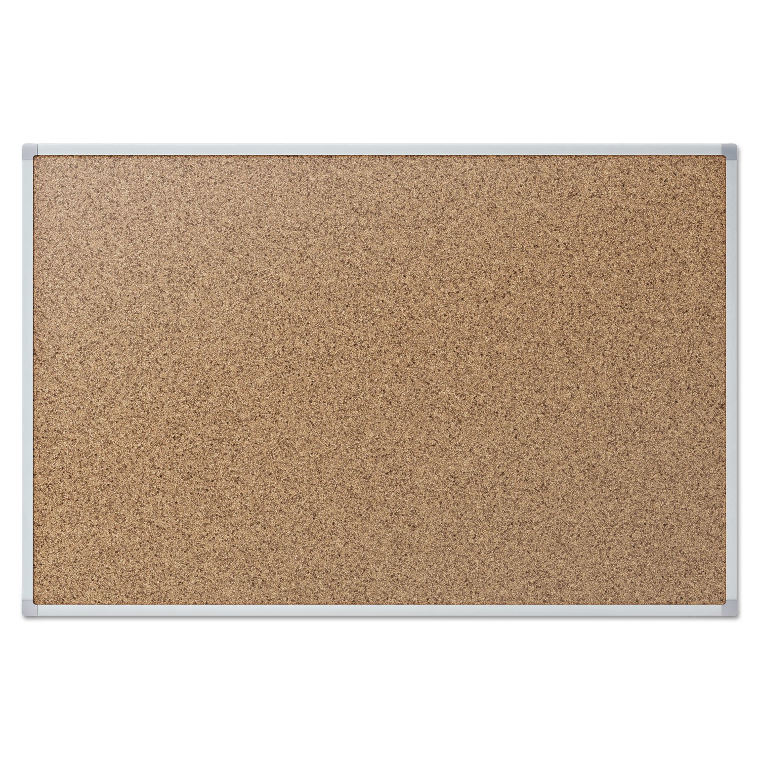 Mead Cork Bulletin Board, 36 x 24, Silver Aluminum Frame