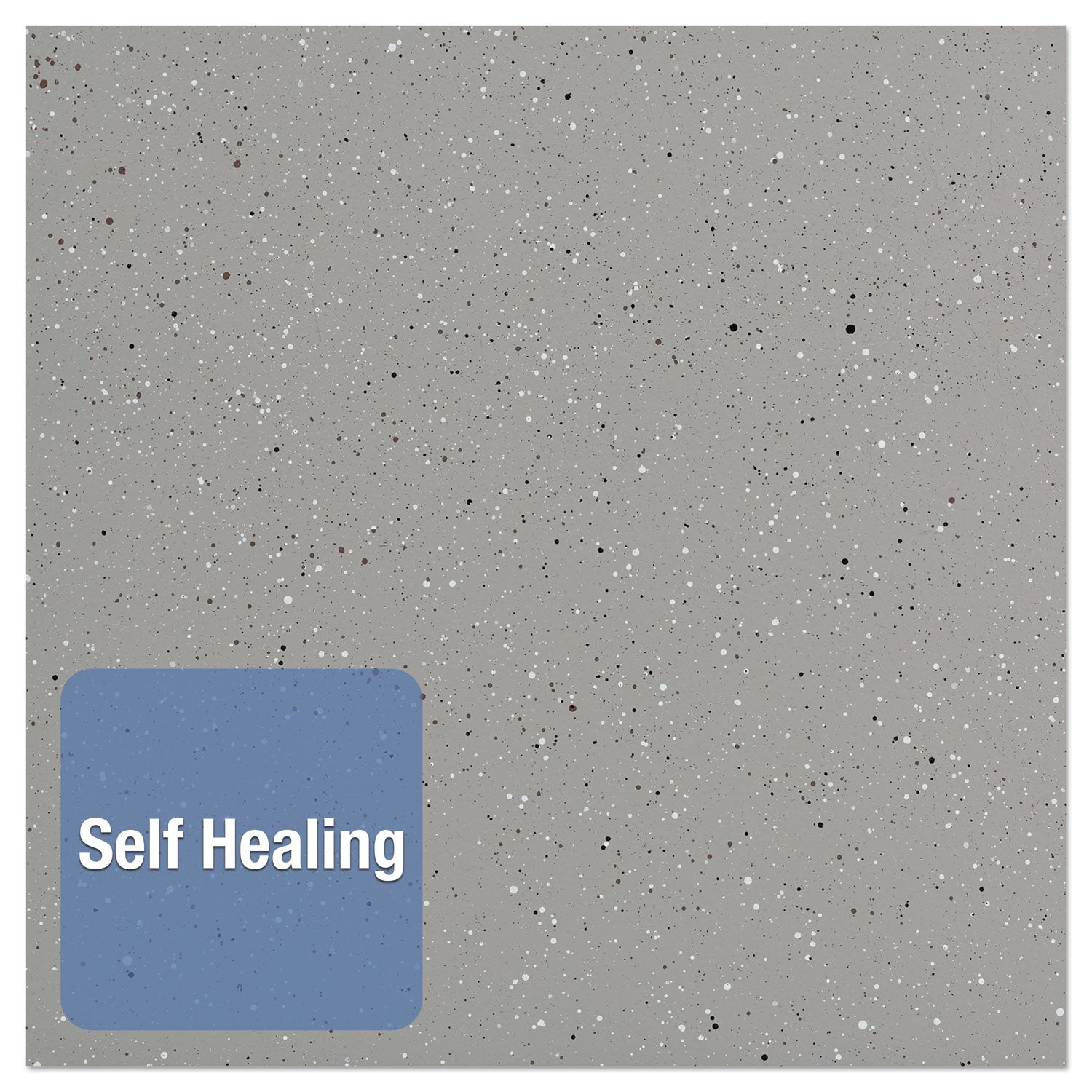Quartet Contour Granite Gray Tack Board, 36 x 24, Black Frame