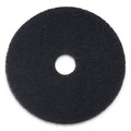 Boardwalk Stripping Floor Pads, 15" Diameter, Black, 5/Carton