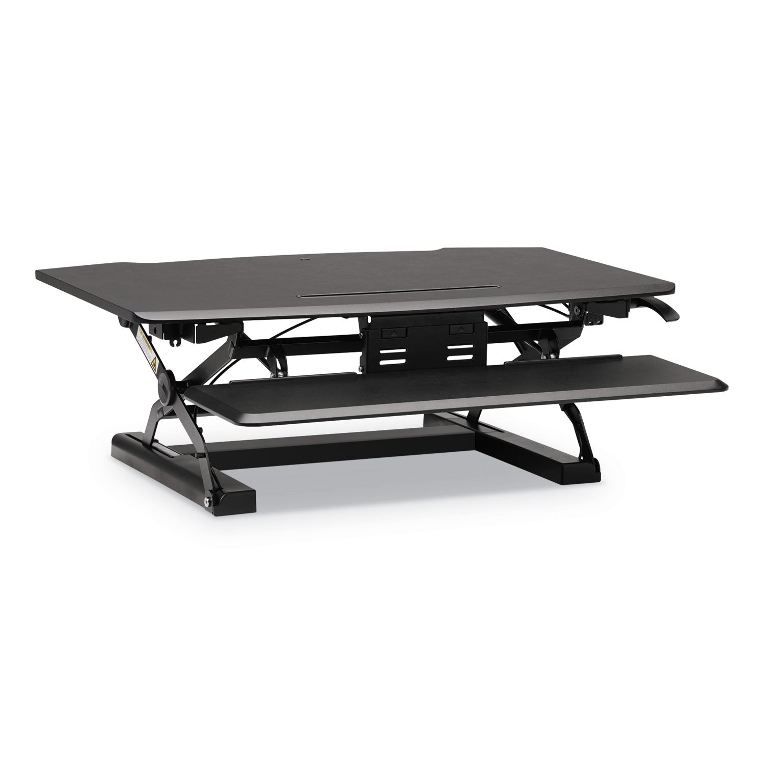 HON Coordinate Portable Desktop Riser, 35.04" x 31.1" x 5" to 16.54", Black