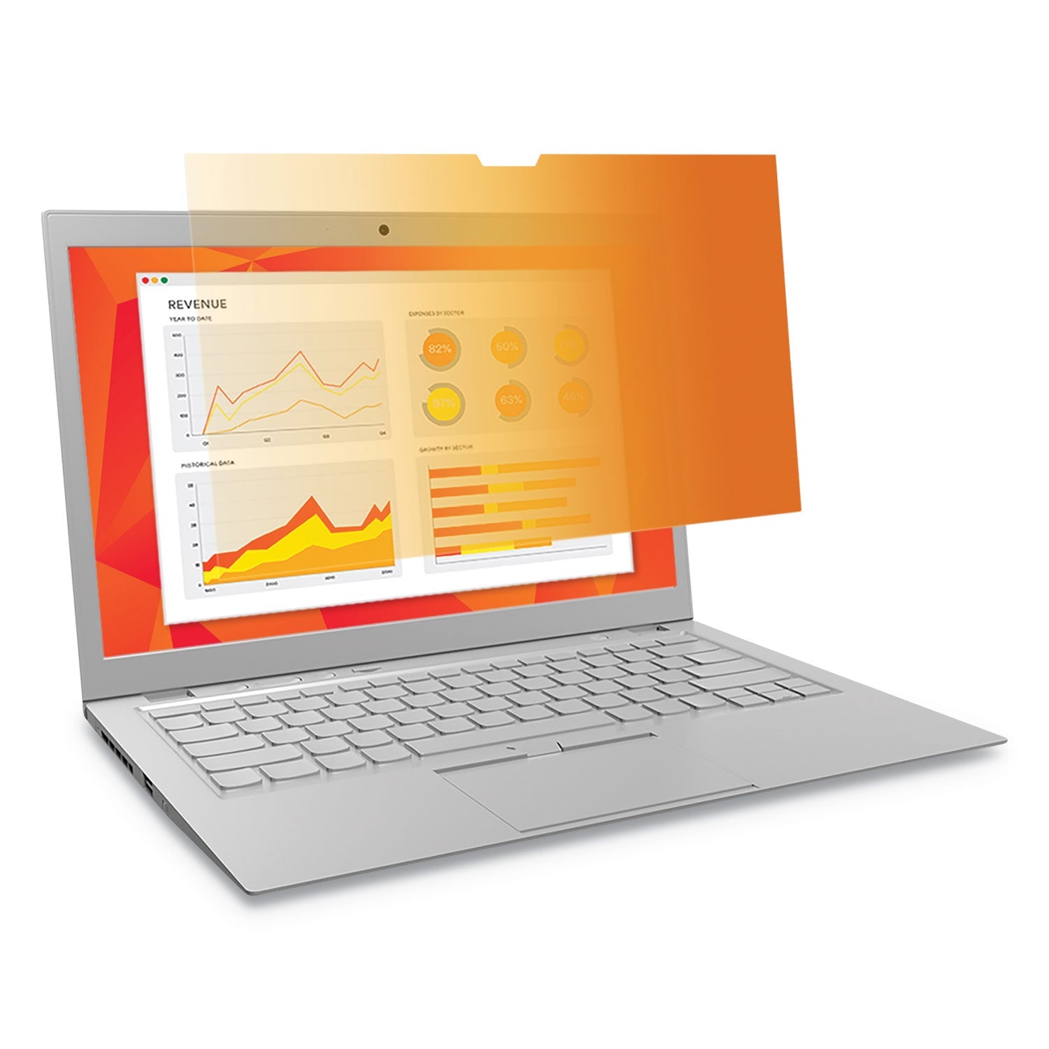 3M Touch Compatible Gold Privacy Filter for 14" Widescreen Laptop, 16:9 Aspect Ratio