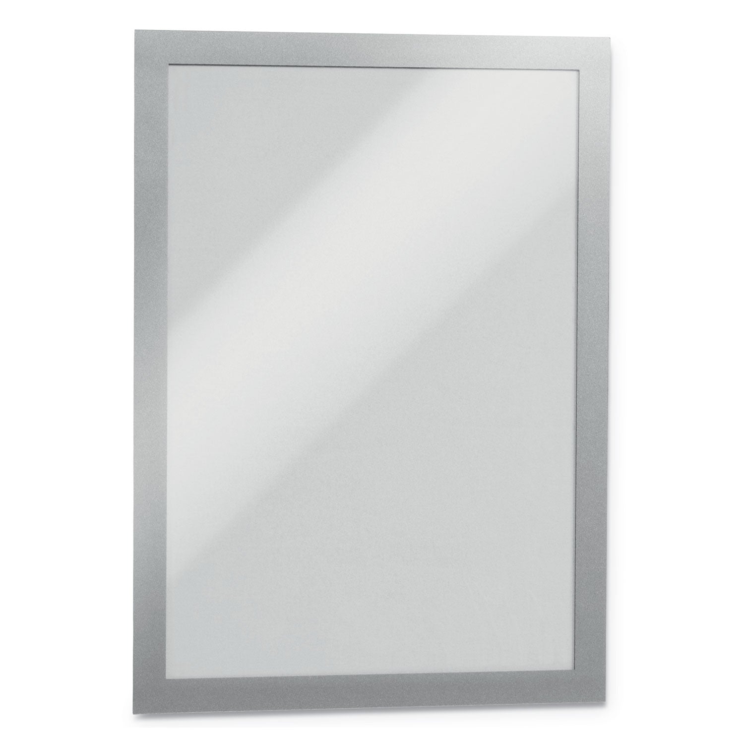 Durable DURAFRAME Sign Holder, 8.5 x 11, Silver Frame, 2/Pack