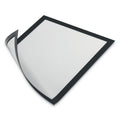 Durable DURAFRAME Magnetic Sign Holder, 8.5 x 11, Black Frame, 2/Pack