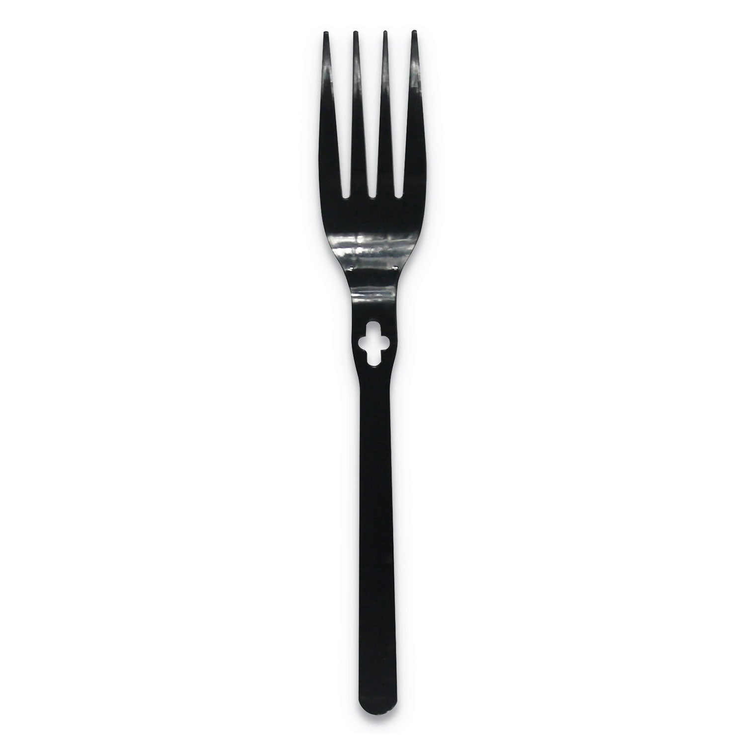 WeGo Fork WeGo Polystyrene, Fork, Black, 1000/Carton