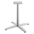 HON Between Seated-Height X-Base for 30" to 36" Table Tops, 26.18w x 29.57h, Silver