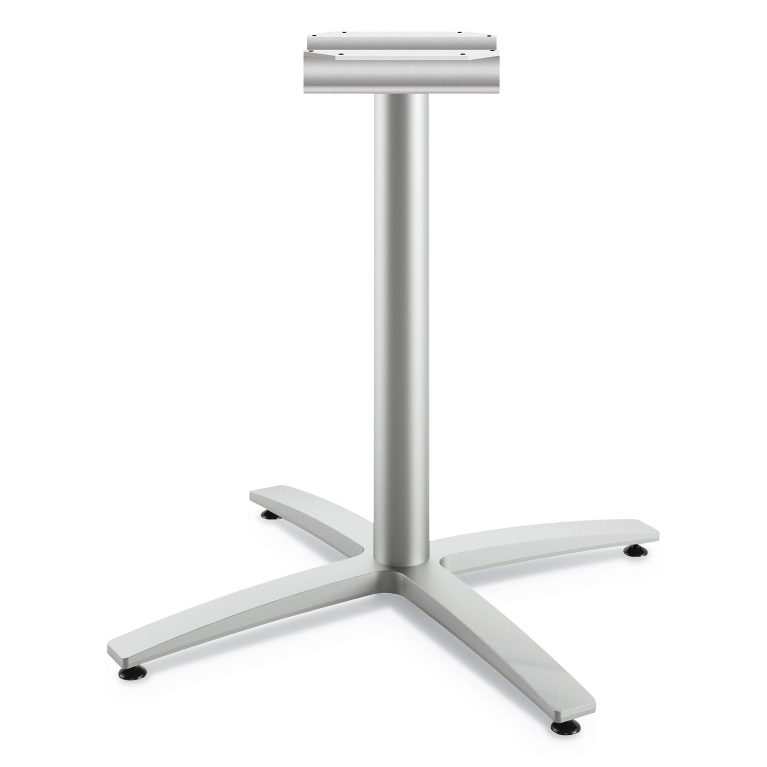 HON Between Seated-Height X-Base for 42" Table Tops, 32.68w x 29.57h, Silver