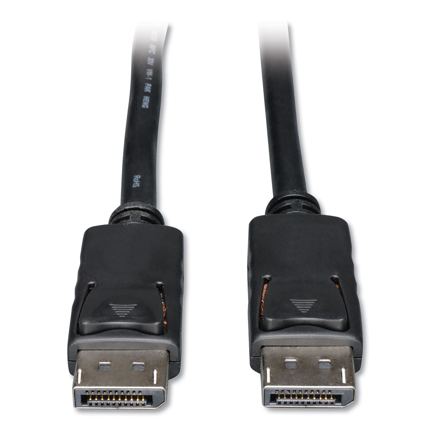 Tripp Lite DisplayPort to DisplayPort Cable 4K with Latches, 10 ft, Black