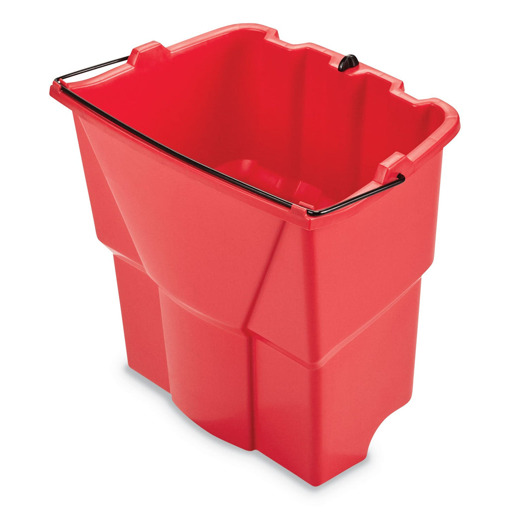 Rubbermaid WaveBrake 2.0 Dirty Water Bucket, 18 qt, Plastic, Red