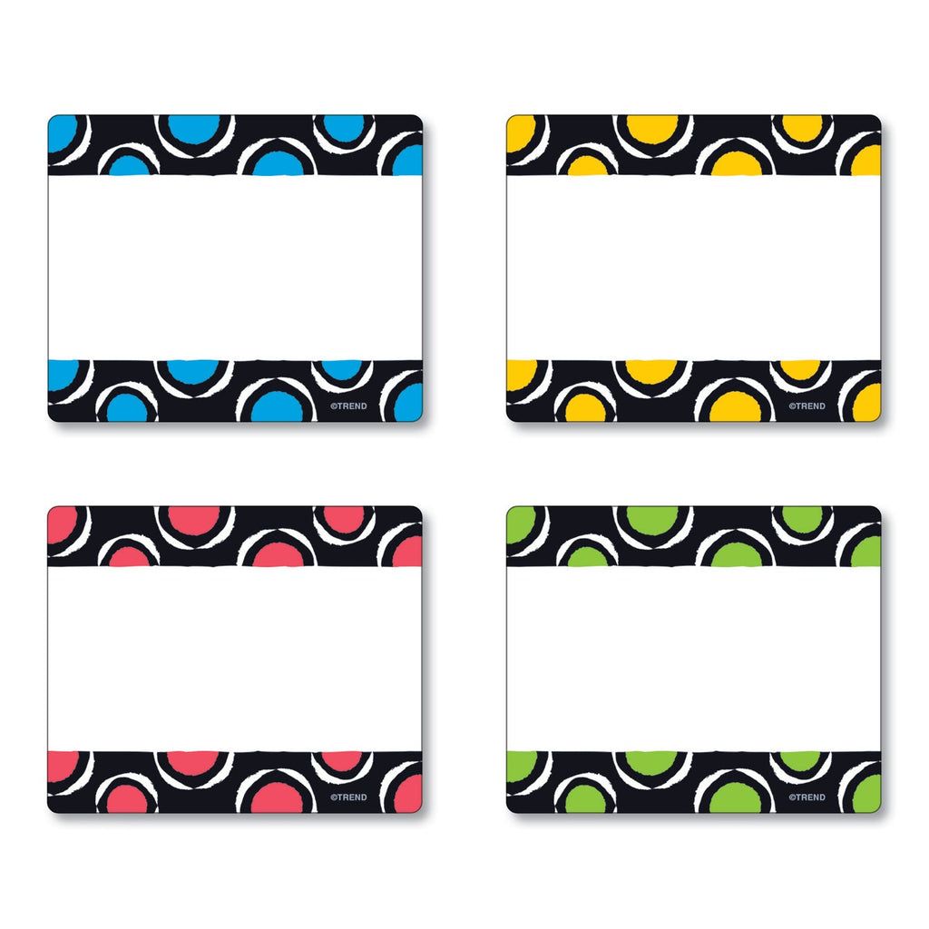TREND Terrific Labels, 2.5 x 3, 4 Assorted Designs/Colors, 36 Labels/Pack