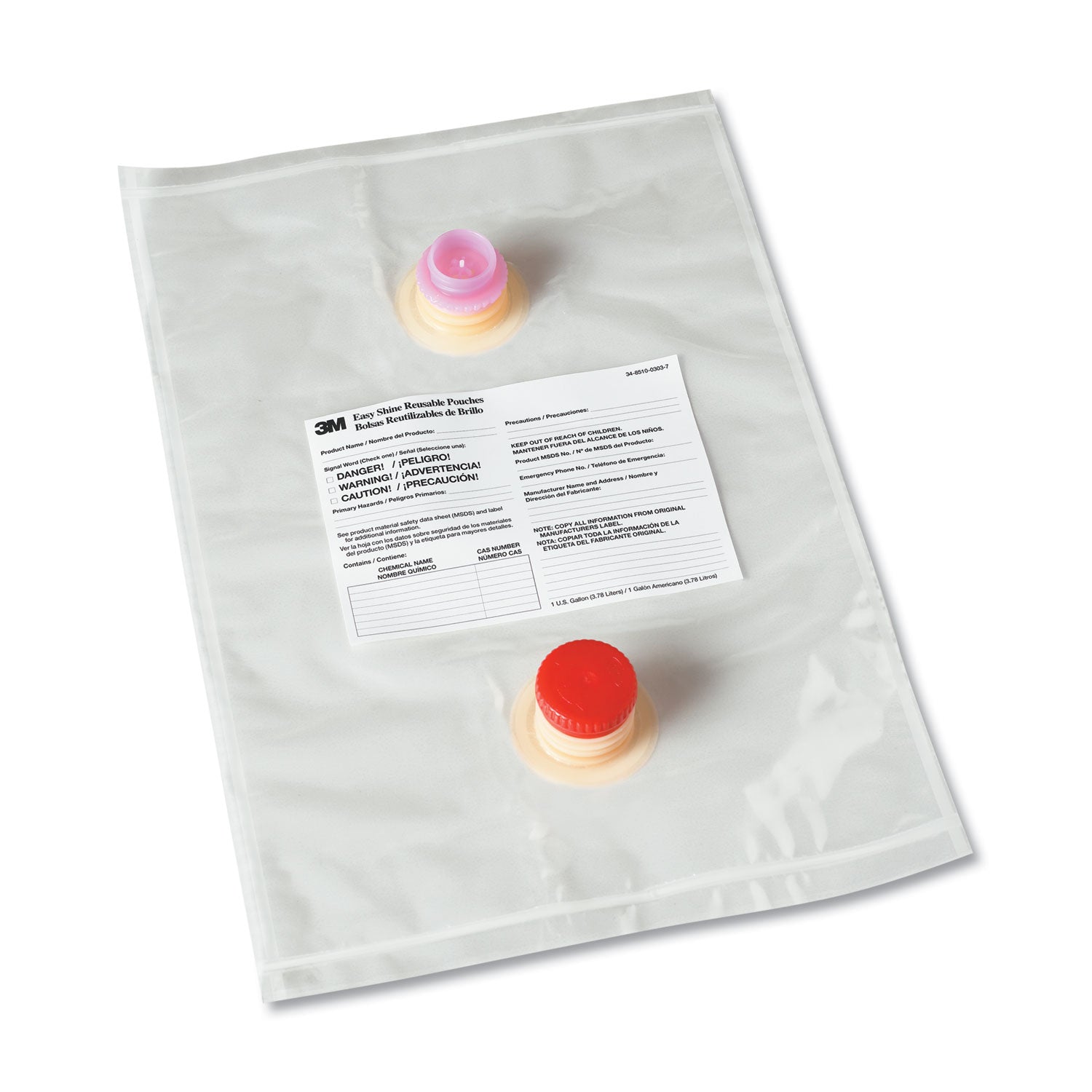 3M Easy Shine Applicator Kit, Reusable Pouches, 5/Carton