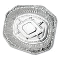 Durable Packaging Aluminum Roaster Pans, Extra-Large Oval, 230 oz, 18.5 x 14 x 3.38, Silver, 50/Carton