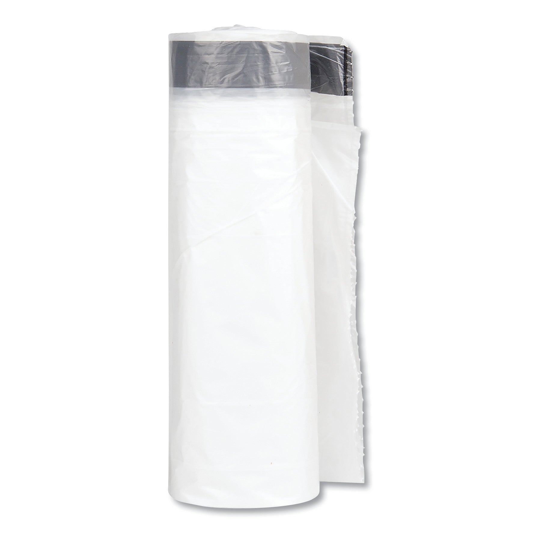 Inteplast Group Draw-Tuff Institutional Draw-Tape Can Liners, 23 gal, 1 mil, 38" x 28.5", Natural, 150/Carton