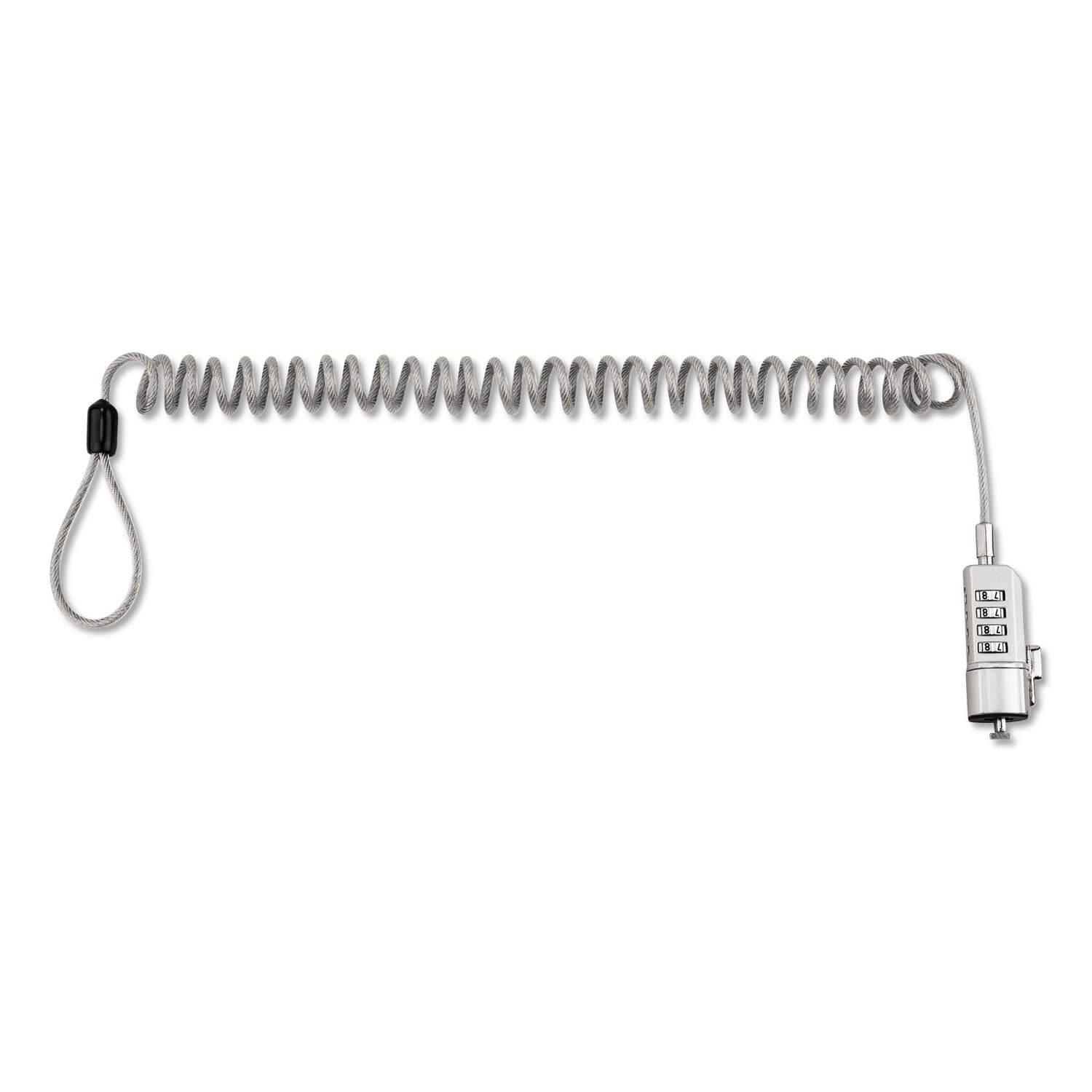Innovera Compact Combination Laptop Lock, 6 ft Steel Cable