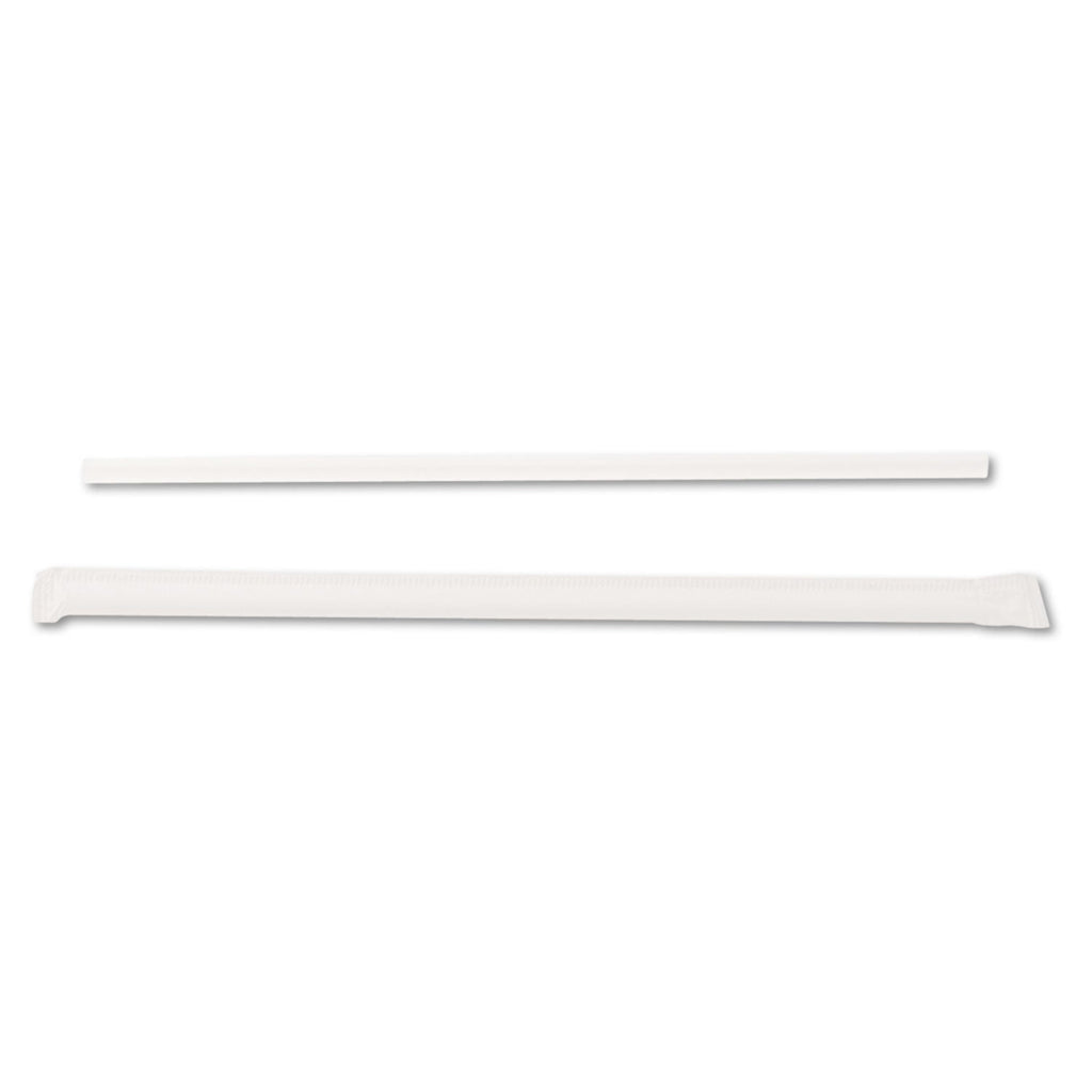 Dixie Jumbo Straws, 7.75", Plastic, Translucent, 500/Box