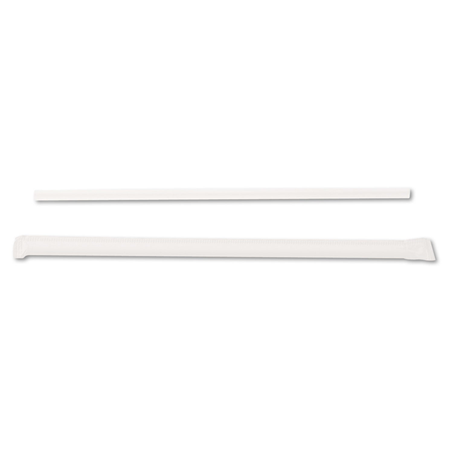 Dixie Jumbo Straws, 7.75", Plastic, Translucent, 500/Box