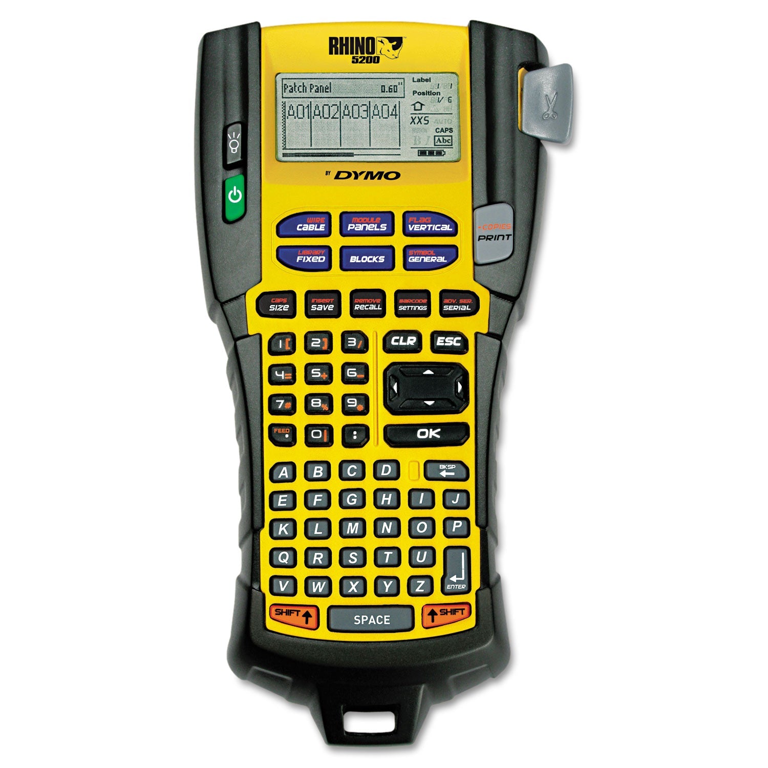 DYMO Rhino 5200 Industrial Label Maker, 5 Lines, 6.12 x 11.25 x 3.5