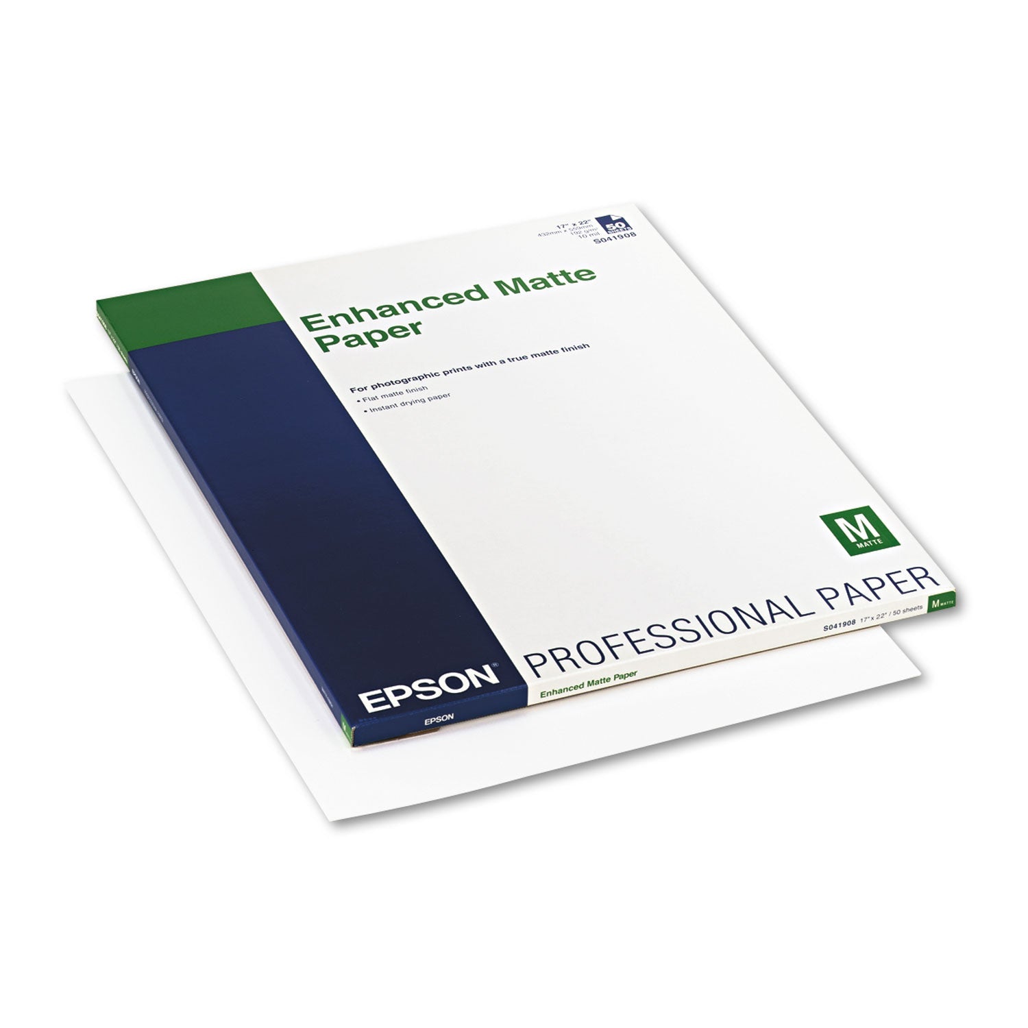 Epson Ultra Premium Matte Presentation Paper, 10 mil, 17 x 22, Matte White, 50/Pack