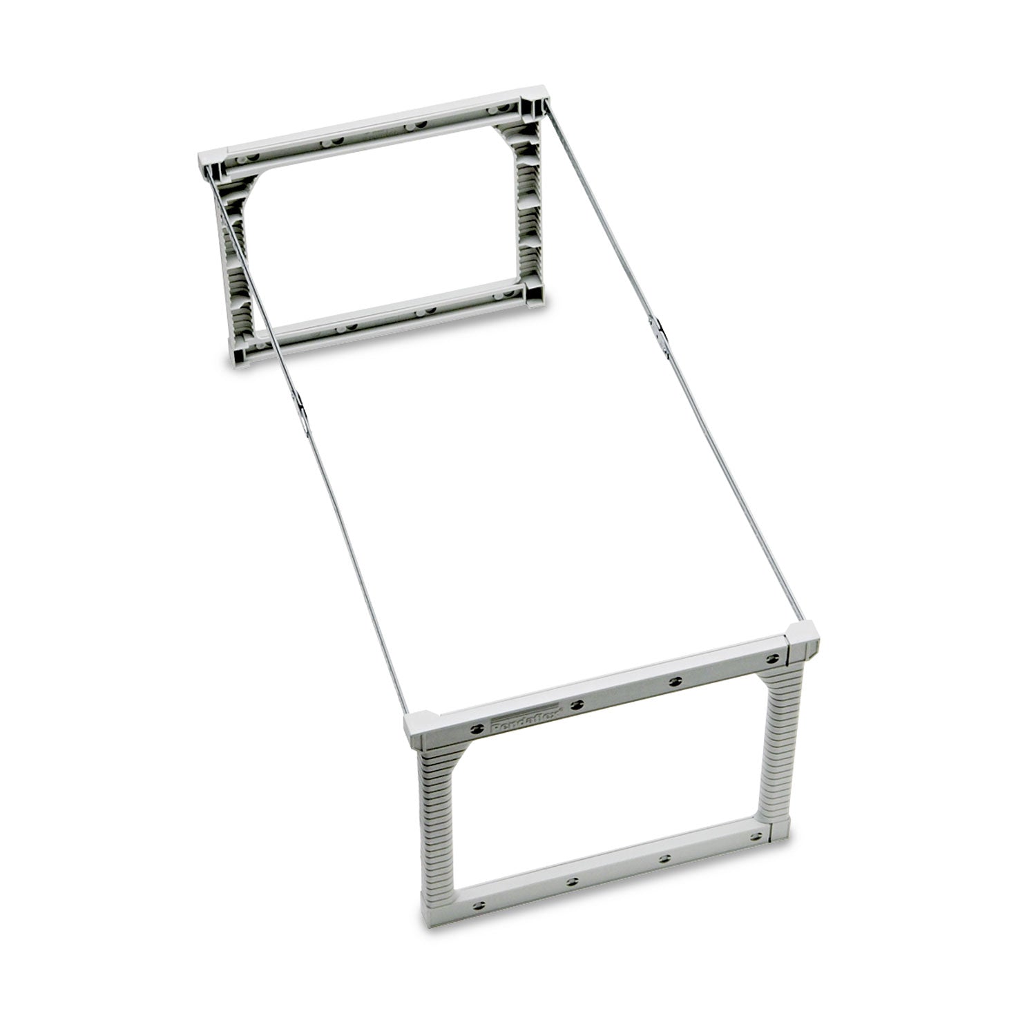 Pendaflex Plastic Snap-Together Hanging Folder Frame, Legal/Letter Size, 18" to 27" Long, White/Silver Accents