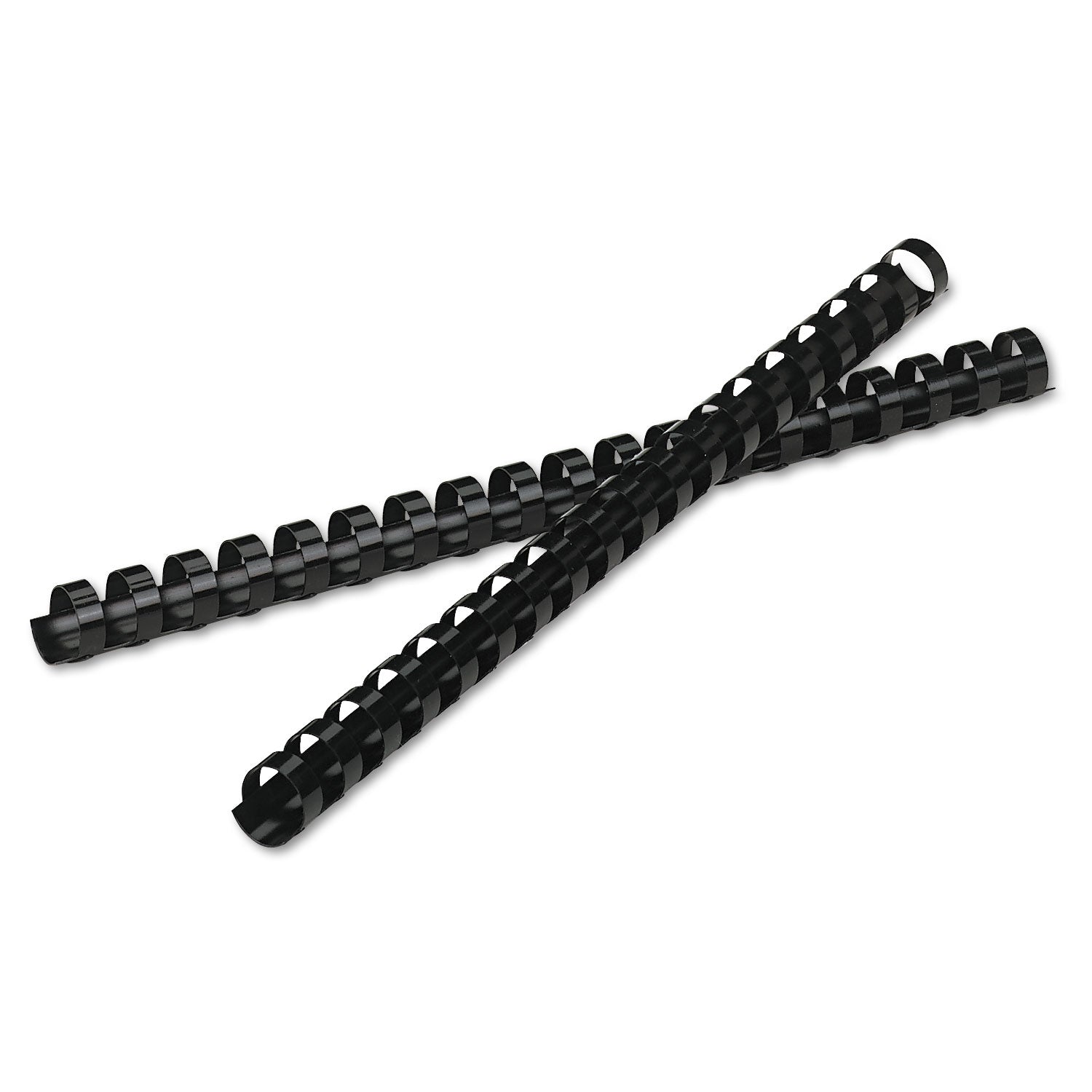 Fellowes Plastic Comb Bindings, 5/8" Diameter, 120 Sheet Capacity, Black, 25/Pack