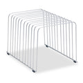 Fellowes Wire Desktop Organizer, 11 Sections, Letter to Legal Size Files, 9" x 11.38" x 8", Silver