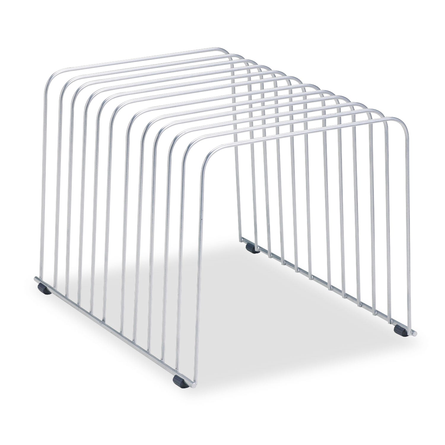 Fellowes Wire Desktop Organizer, 11 Sections, Letter to Legal Size Files, 9" x 11.38" x 8", Silver