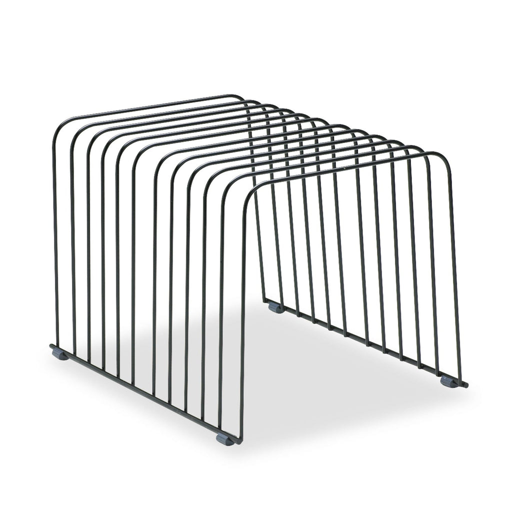 Fellowes Wire Desktop Organizer, 11 Sections, Letter to Legal Size Files, 9" x 11.38" x 8", Black