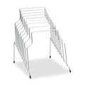 Fellowes Wire Step File, 8 Sections, Letter to Legal Size Files, 10.13" x 12.13" x 11.81", Silver